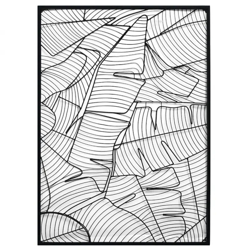 Linear Fronds Wall Decor