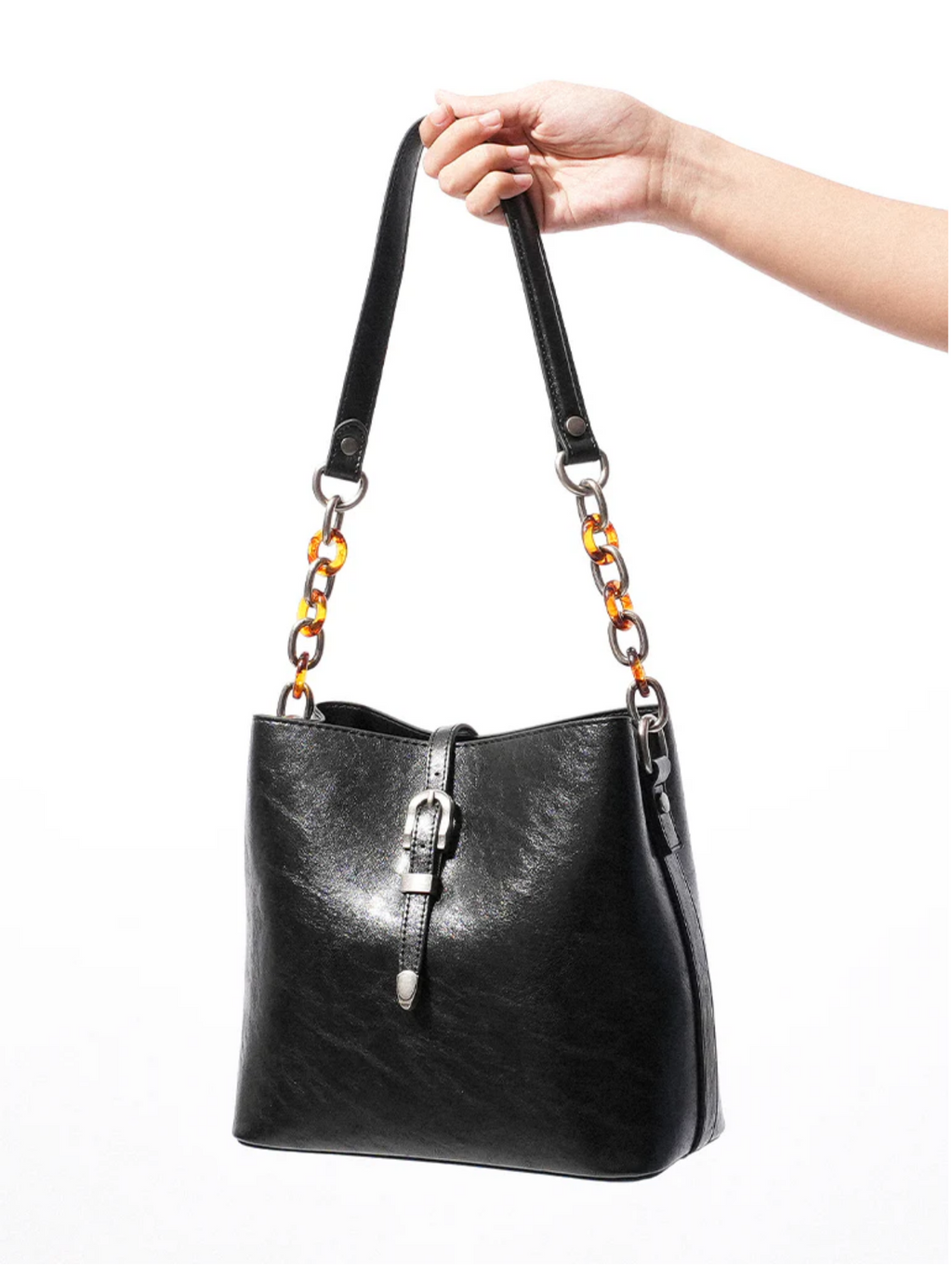The Fifth Avenue Bucket Bag (Midnight)