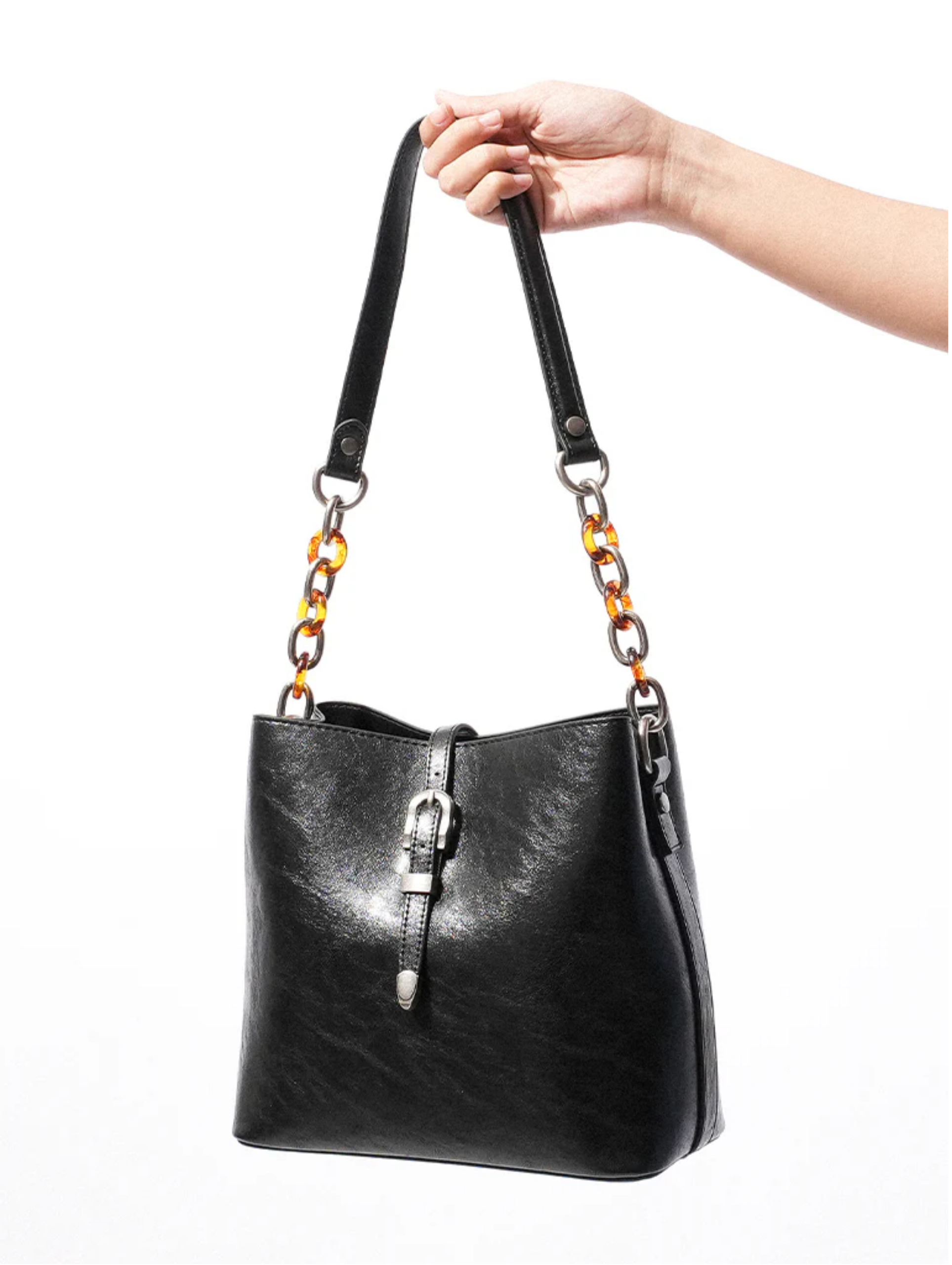The Fifth Avenue Bucket Bag (Midnight)