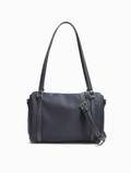 The Hudson Barrel Bag (Carbon Navy)