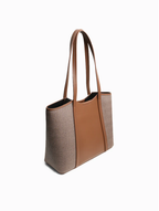 The Greenwich Mixed-Media Tote (Rustic Earth)