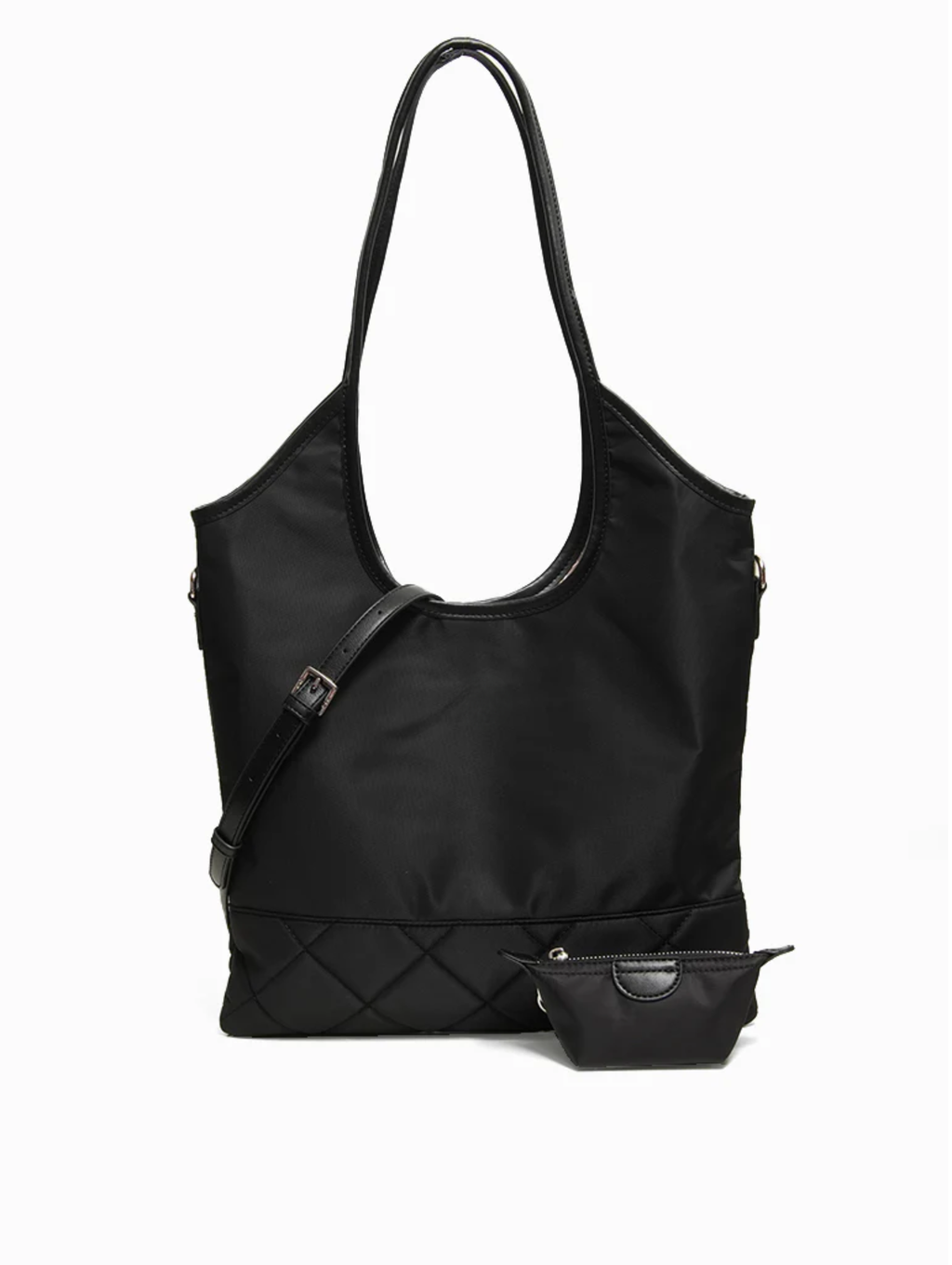 The Hudson Quilted Tote (Midnight)