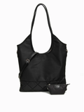 The Hudson Quilted Tote (Midnight)