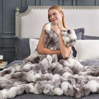 Tie-Dye Faux Fur Throw