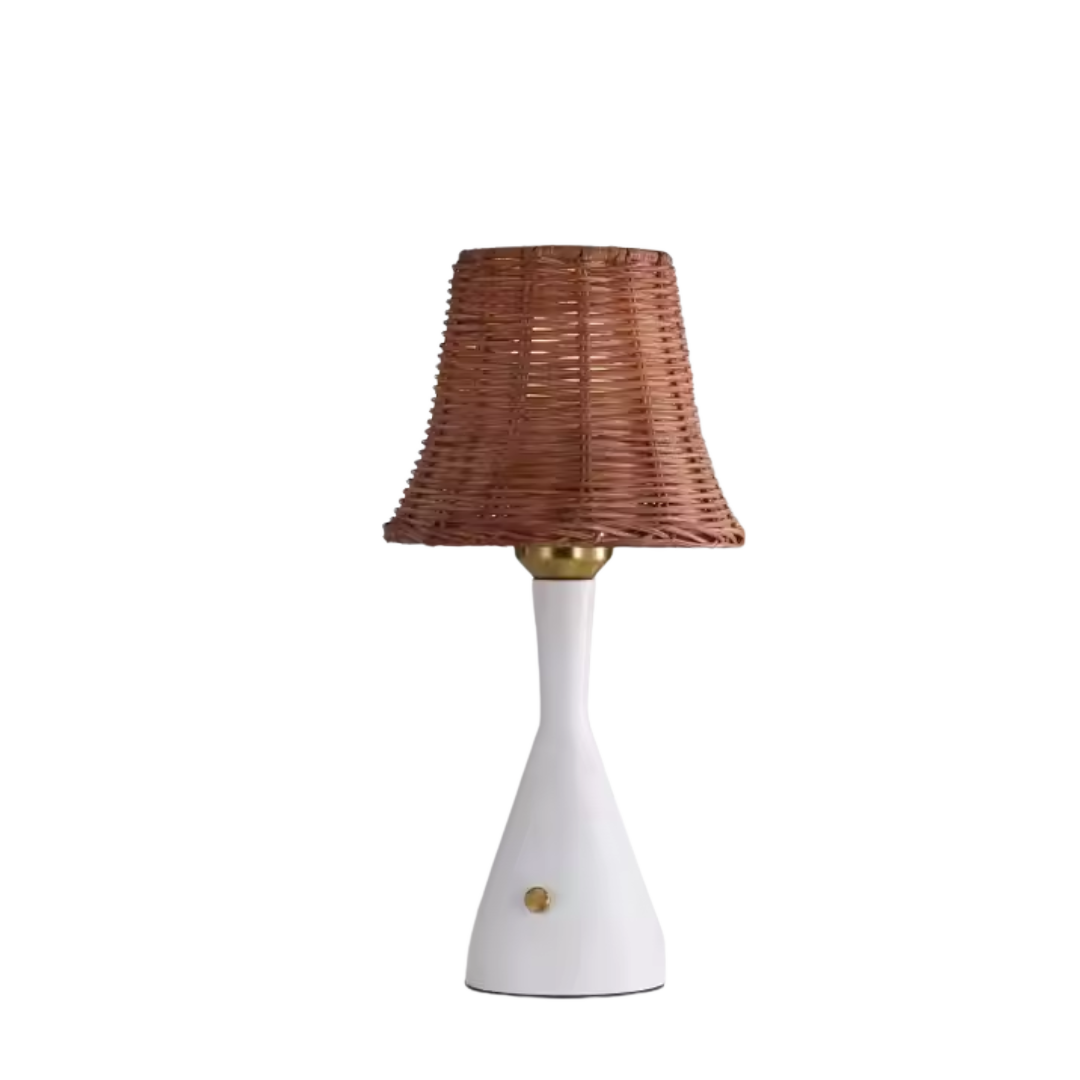Rattan Glow Touch Table Lamp