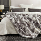 Tie-Dye Faux Fur Throw