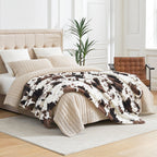 Cow Faux Fur Throw