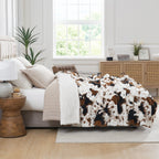 Cow Faux Fur Throw