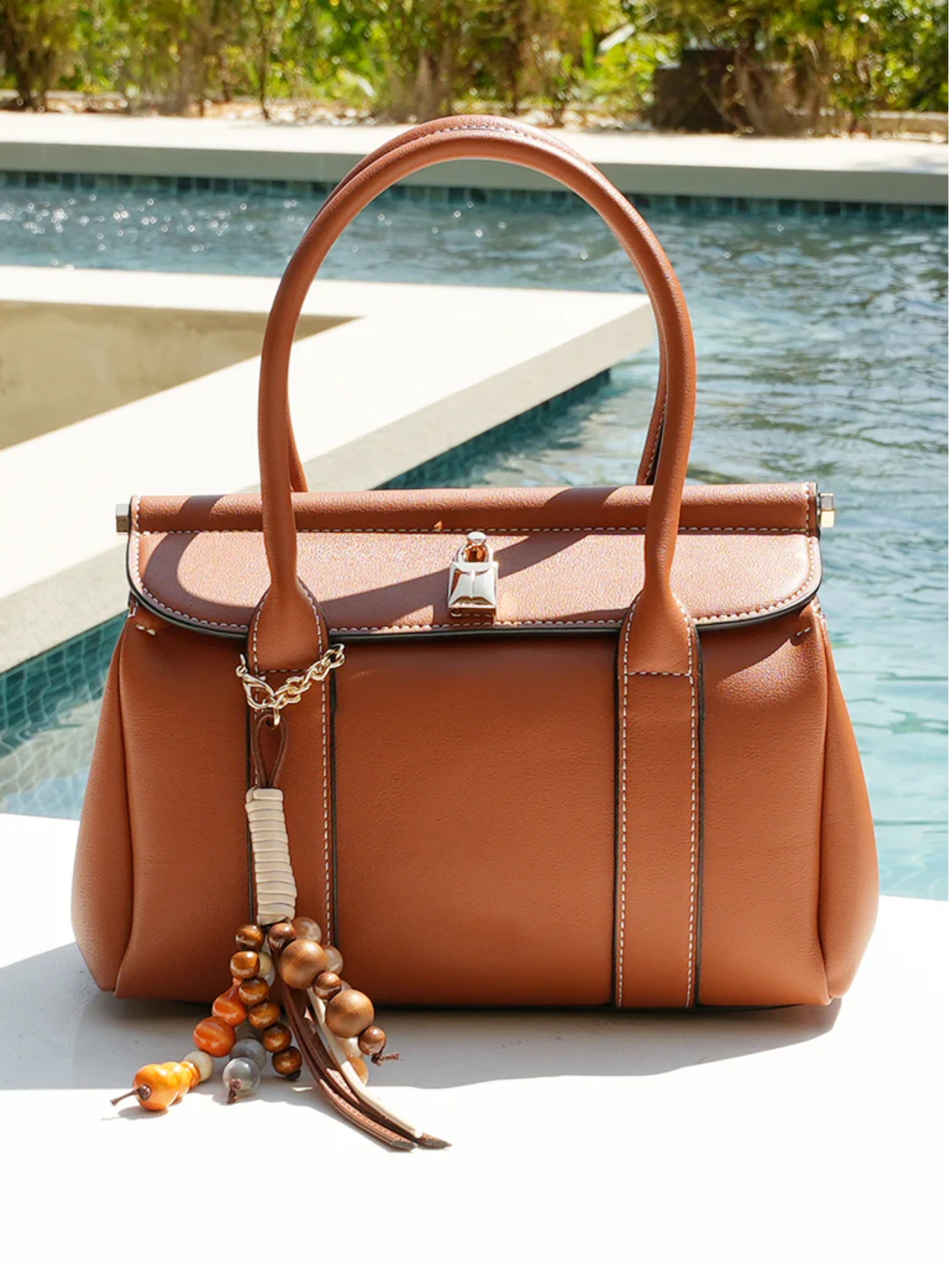 The Kensington Satchel (Bourbon)