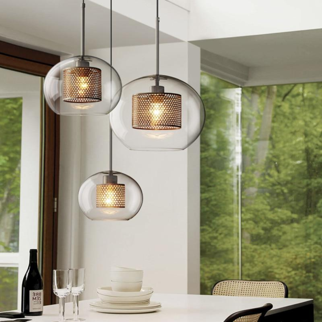 Vintage-Inspired Wrought Iron Ceiling Light