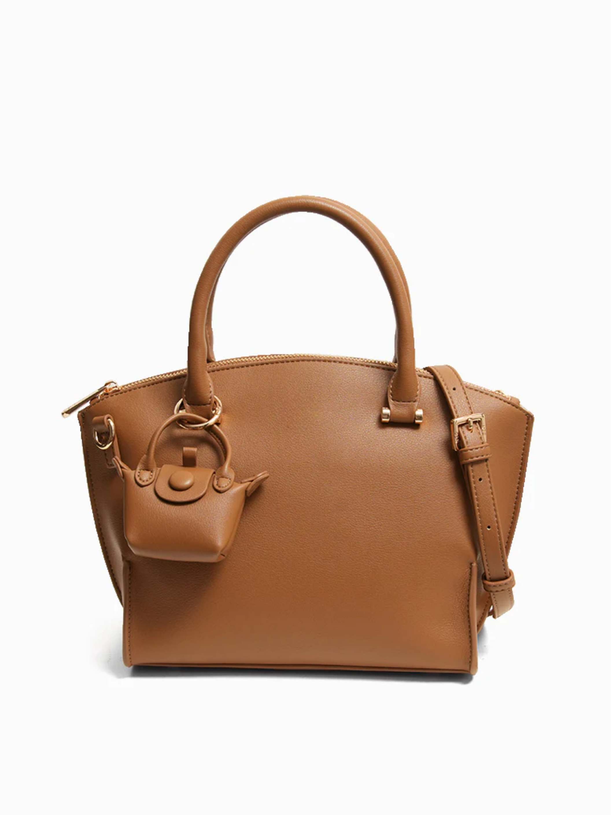 The Belmont Dome Satchel (Golden Cognac)