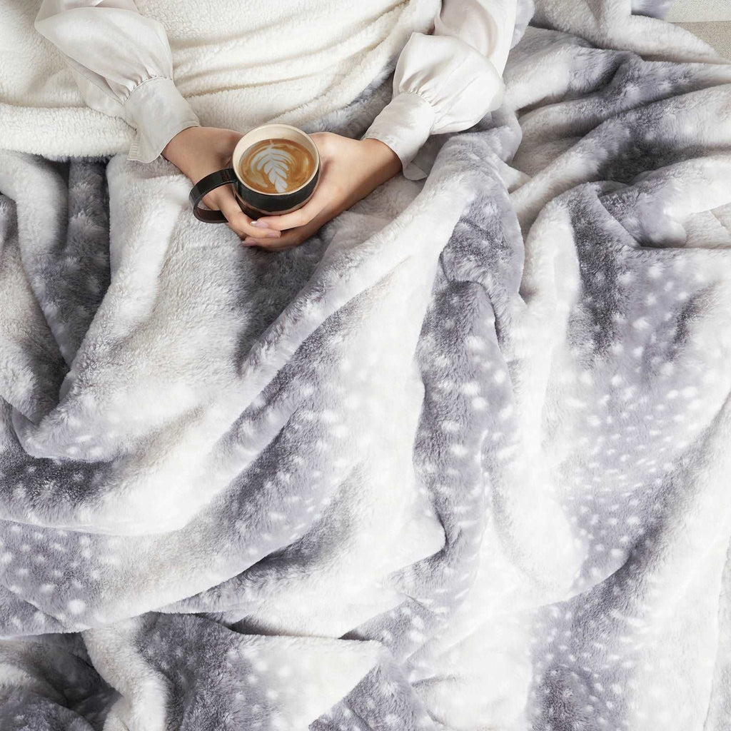 Deer Faux Fur Throw