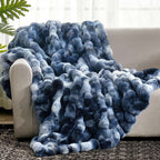 Tie-Dye Faux Fur Throw