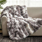 Tie-Dye Faux Fur Throw