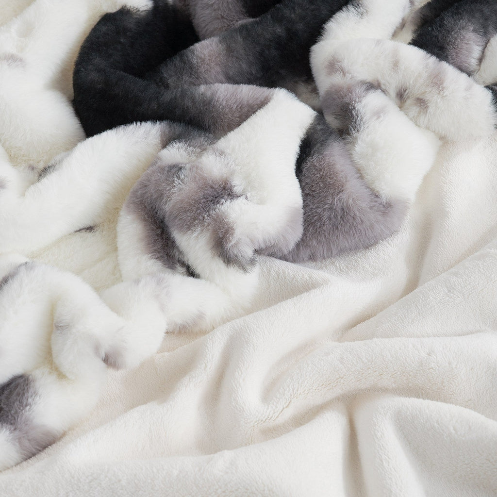 Cow Faux Fur Throw